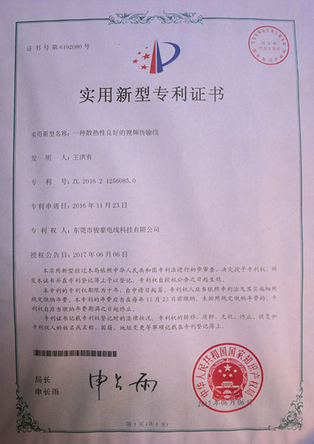 一种散热性优异的视频传输线